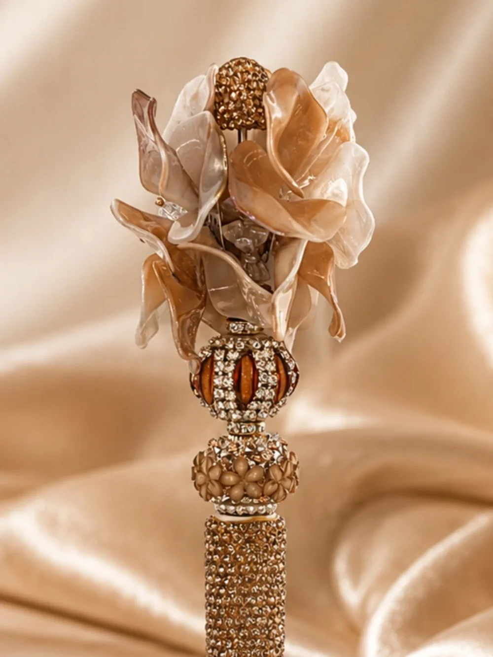 Champagne Bloom Luxe Beaded Pen